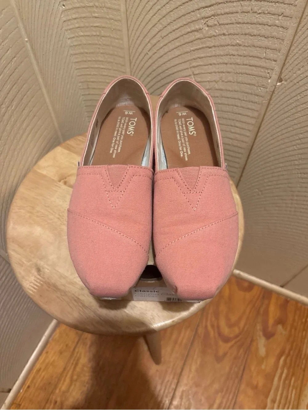 TOMS Women's Classic Canvas Slip-Ons in Canyon Clay Pink